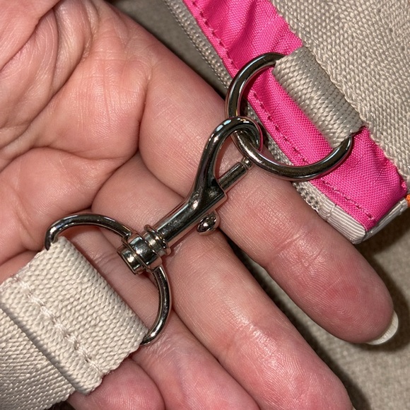 LeSportSac Striped Nylon Crossbody Bag Adjustable Strap - Picture 7 of 16